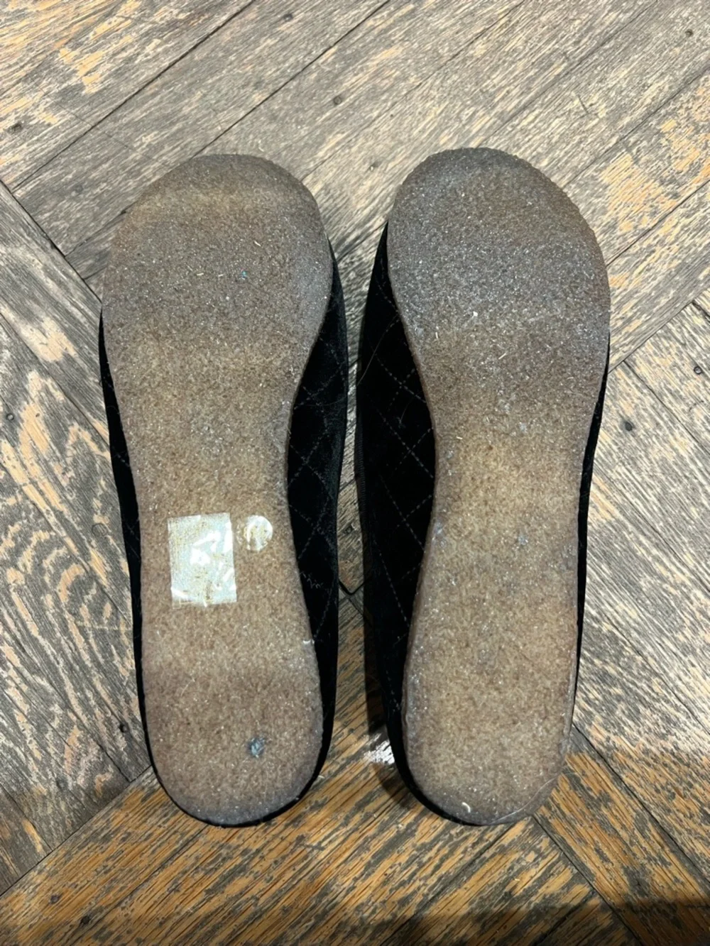 Tory Burch Black Quilted Billy Slipper Smart Velvet flat